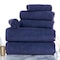Hastings Home 6-piece 100-percent Cotton Towel Set with 2 Bath Towels, 2 Hand Towels and 2 Washcloths (Navy) 294063EOD - alternate 1